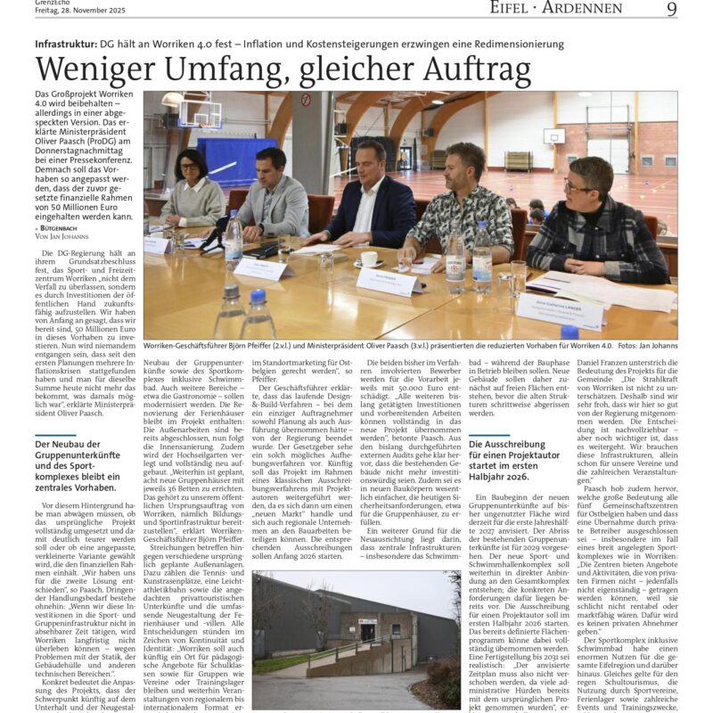 251128 Worriken 4.0 - Grenzecho November 2025