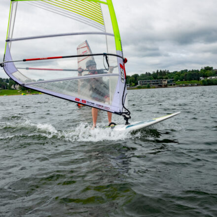 Windsurfen auf dem Bütgenbacher See