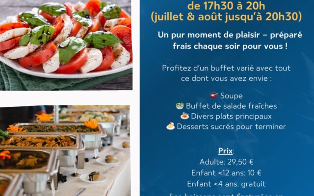 Buffet saisonnier du soir Worriken 2026
