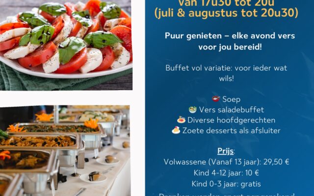 Seizoensgebonden avondbuffet Worriken 2026