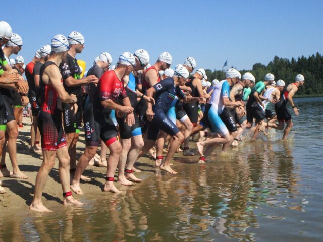 Triathlon Bütgenbach mit Start in Worriken - Bootshaus